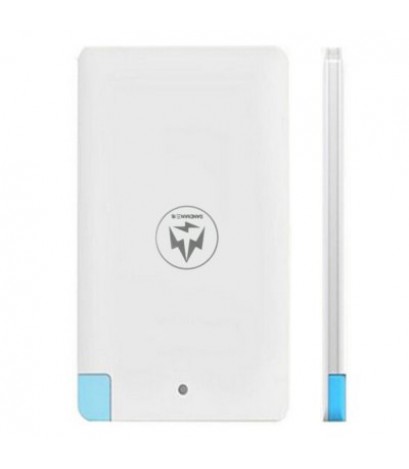 K200 4000mAh Business Card Portable Power Bank Built-in Micro USB Cable Ultra-thin Design