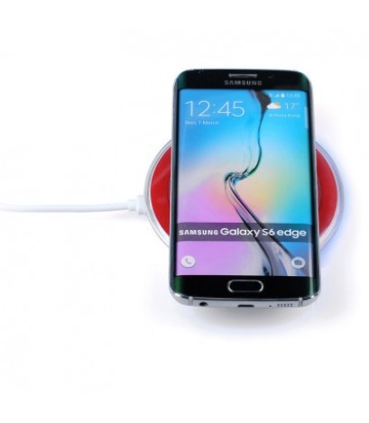 S6 Christmas Pattern Portable Qi Wireless Charger Wireless Transmitter Pad