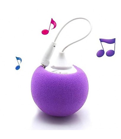 Soft Ball 3.5mm Plug Mini Audio Dock Speaker for iPhon iPod PC And Mobile Phone(Assorted Colors)  