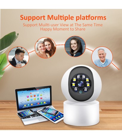 Indoor home WiFi surveillance camera HD night vision remote viewing smart baby monitor