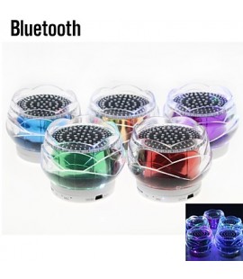 LED Mini Bluetooth Speaker with Mic/TF Card Port  /Mp3/Mp4/ iPhone (RGB)(Assorted Color)  