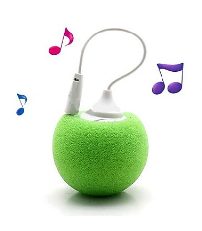 Soft Ball 3.5mm Plug Mini Audio Dock Speaker for iPhon iPod PC And Mobile Phone(Assorted Colors)  