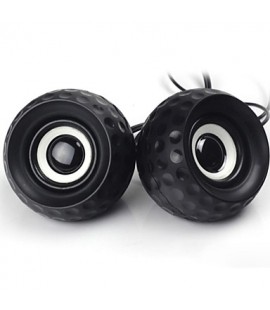 Golf Style  Protable USB 2.0 Speaker for PC / Cellphone / MP3 / DVD 1-Pair  