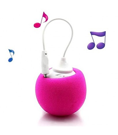 Soft Ball 3.5mm Plug Mini Audio Dock Speaker for iPhon iPod PC And Mobile Phone(Assorted Colors)  