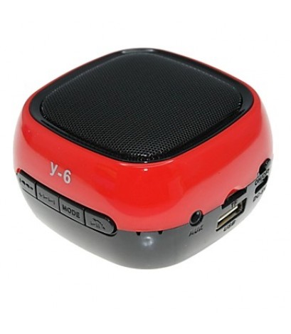 Y-6 MiNi Bluetooth Speaker Micro SD Mic USB AUX FM Portable Handfree for iPhone Samsung and Other Cellphone  