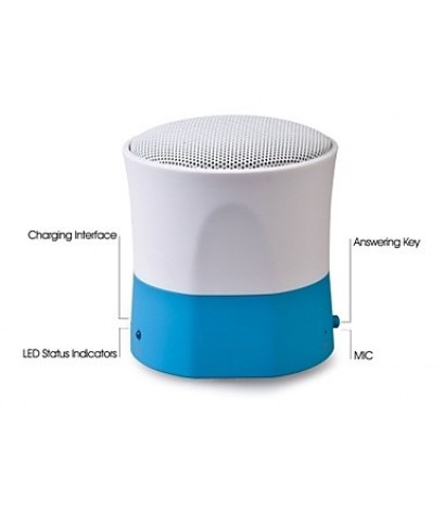 MINI Ultra-Portable Wireless Bluetooth V3.0 Speaker w/ Microphone (Assorted Colors)   