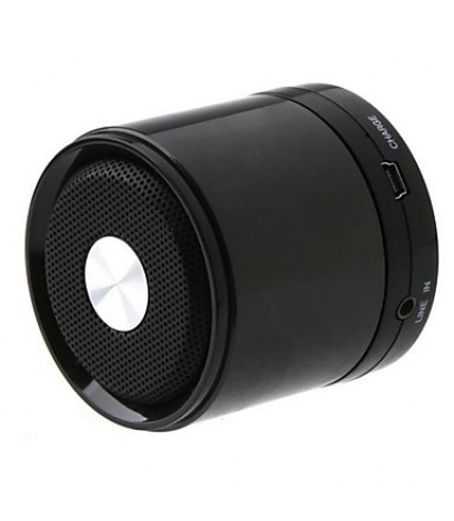 Mini Speaker Portable Bluetooth Wireless Speaker Stereo LINE IN Black Sound Box Music Player   