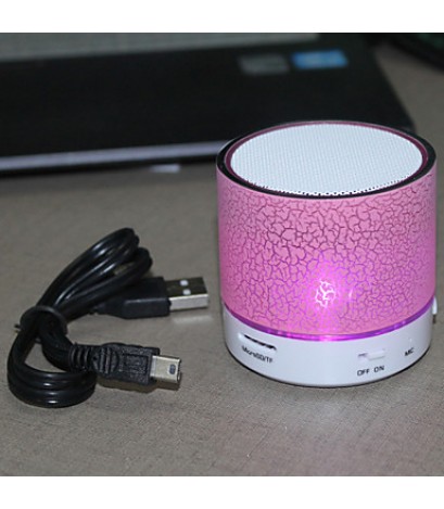 LED MiNi Bluetooth Speaker Micro SD Mic USB AUX Portable Handfree for iPhone Samsung and Other Cellphone  