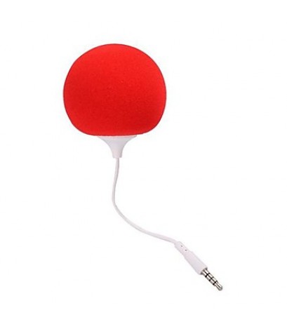 Soft Ball 3.5mm Plug Mini Audio Dock Speaker for iPhon iPod PC And Mobile Phone(Assorted Colors)  