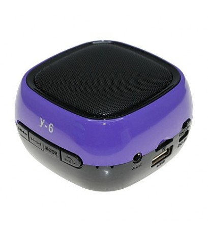 Y-6 MiNi Bluetooth Speaker Micro SD Mic USB AUX FM Portable Handfree for iPhone Samsung and Other Cellphone  