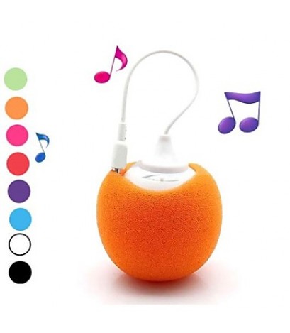 Soft Ball 3.5mm Plug Mini Audio Dock Speaker for iPhon iPod PC And Mobile Phone(Assorted Colors)  