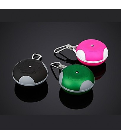 BTS-06 Super Mini Portable Hands-free Bluetooth Wireless Speaker with Metal Buckle Support TF Card  