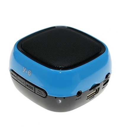 Y-6 MiNi Bluetooth Speaker Micro SD Mic USB AUX FM Portable Handfree for iPhone Samsung and Other Cellphone  