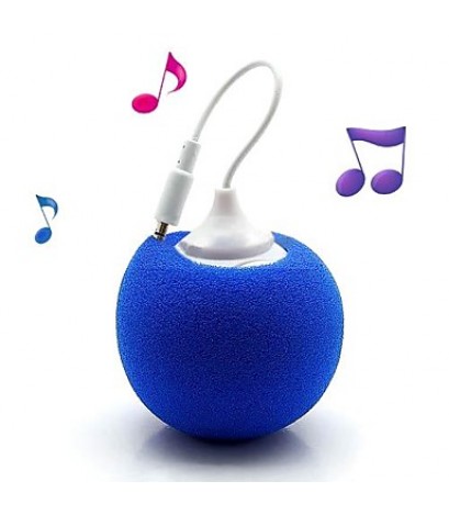 Soft Ball 3.5mm Plug Mini Audio Dock Speaker for iPhon iPod PC And Mobile Phone(Assorted Colors)  