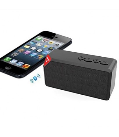 Portable Bluetooth Speaker with MicroSD Card Slot USB Slot Microphone Assorted Color  