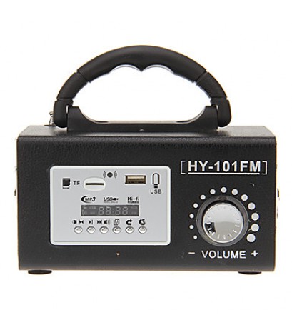 Patent Portable Mini Wooden Speaker Support SD MMC Card with FM Radio (HY-101FM)  